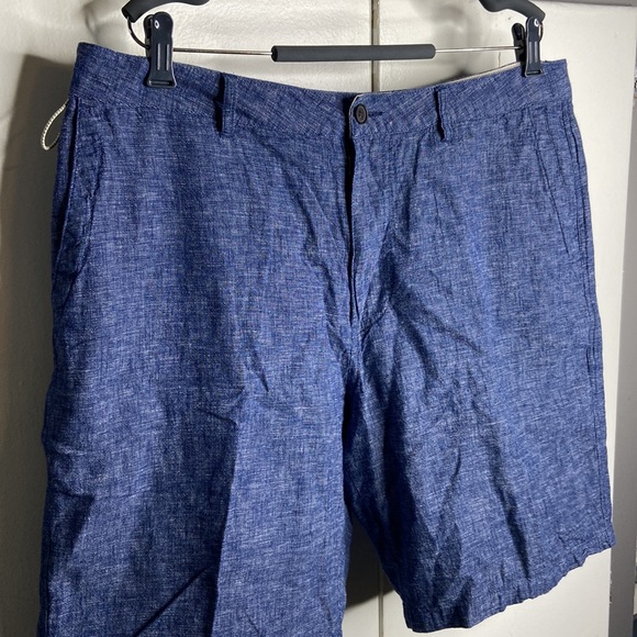 Quicksilver Waterman Collection Men’s Linen Blend Shorts Size 36 blue - Picture 3 of 8